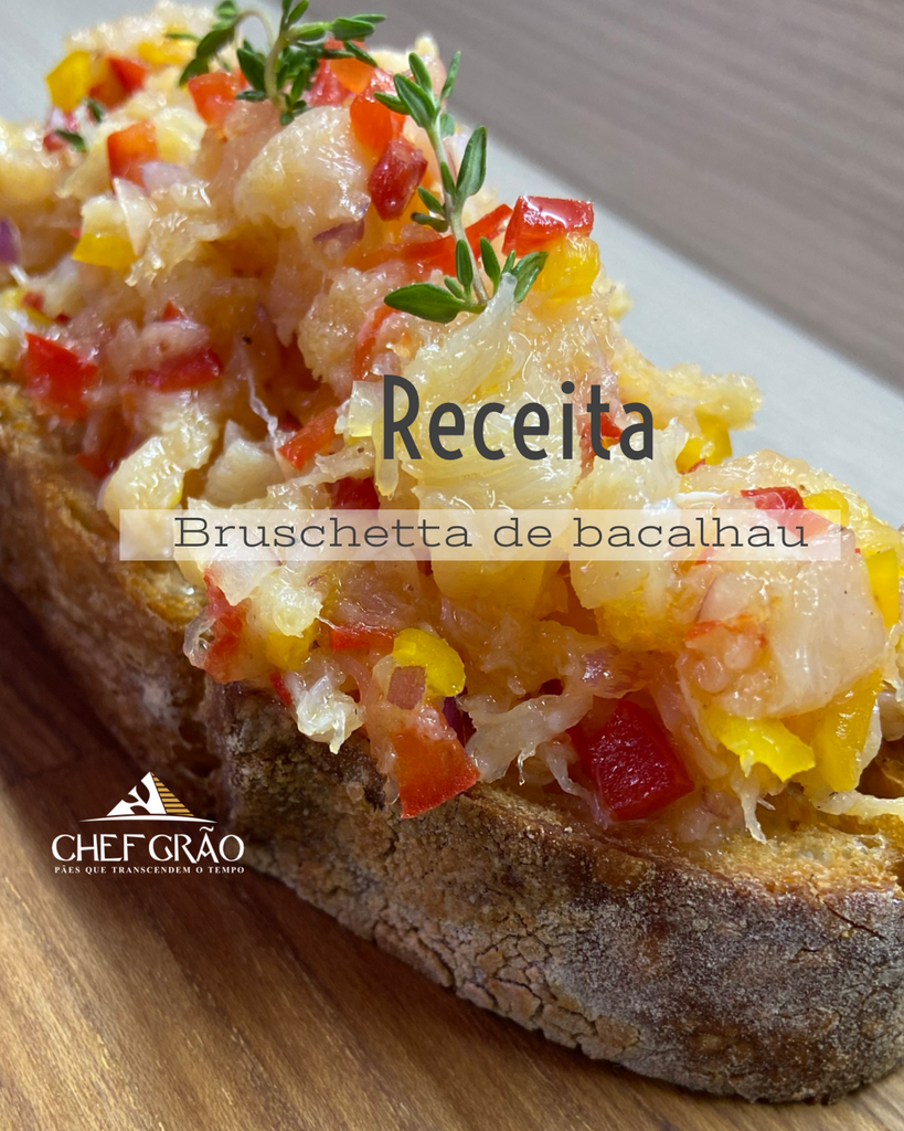 Bruschetta de bacalhau