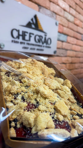 Cuca Gaúcha com Uvas e Geleia de Amoras 450g